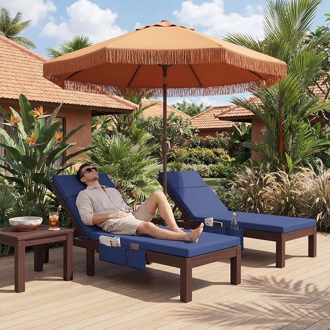 Patelai 2 Set Outdoor Chaise Lounge Cushions - Image 6