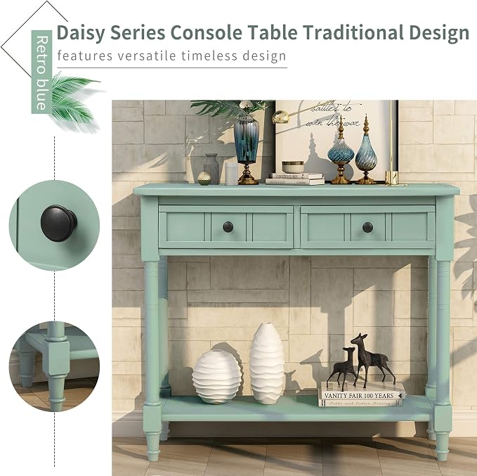 Harper & Bright Designs TREXM Daisy Series Console Table Traditional Design - Image 4