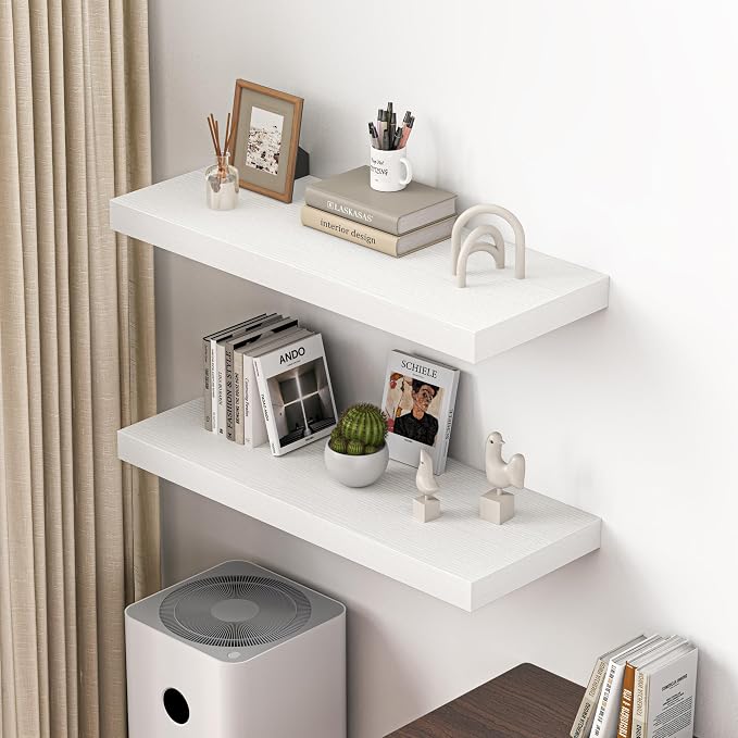 Dreamland 36" Floating Shelves for Wall, Wall-Mounted Shelves for Bedroom - Image 2