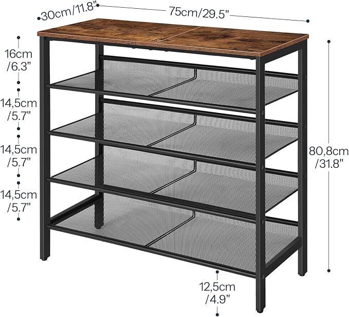 HOOBRO Shoe Rack for Entryway, 5-Tier Shoe Organizer - Image 2