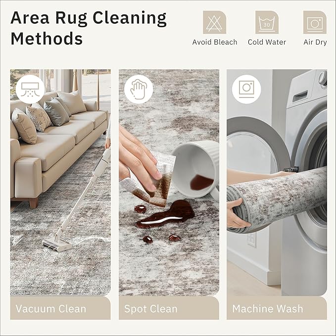 Soalmost 2x3 Abstract Washable Rugs - Image 9