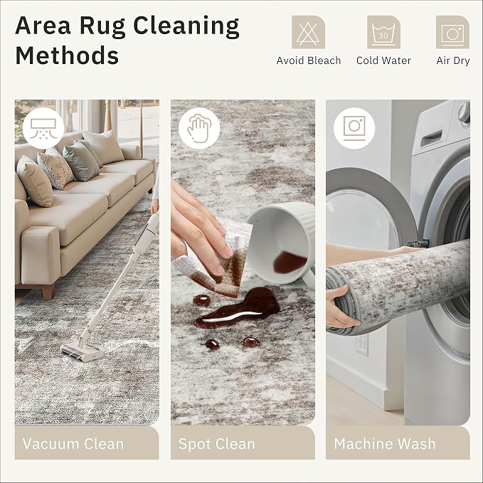 Runner Rug 2x10 Washable Non-Slip Hallway Runner Rugs - Image 9