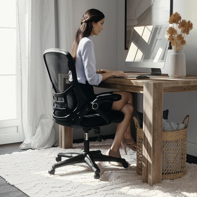 Flash Furniture Porter High Back Black Mesh Ergonomic Swivel Office Chair - Image 7