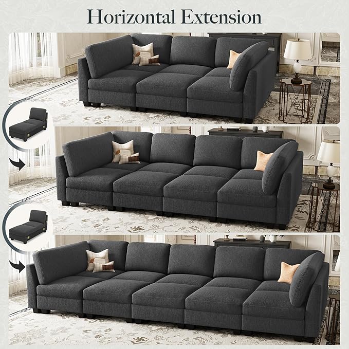 Belffin 86.2" Sectional Sleeper Sofa Bed - Image 8