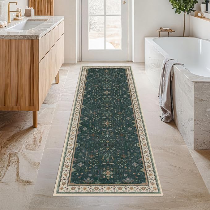 Hazo Haus Vintage 2x7 Washable Runner Rug Non Slip - Image 6