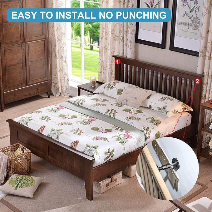 Krisler Adjustable Threaded Bed Frame Anti-Shake Tool, Headboard Stoppers - Image 5