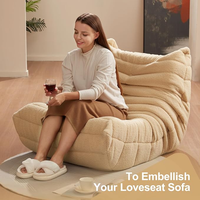 Bean Bag Chairs for Adults Giant Bean Bag Chair Memory Foam BeanBag Chair Bean - Image 6
