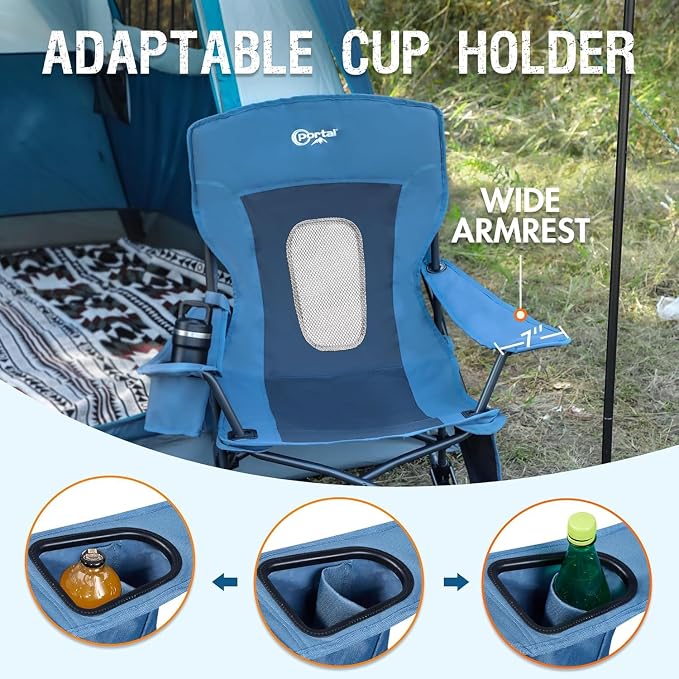 Portal Outdoor Rocking Chair Camping Folding Portable Rocker - Image 6