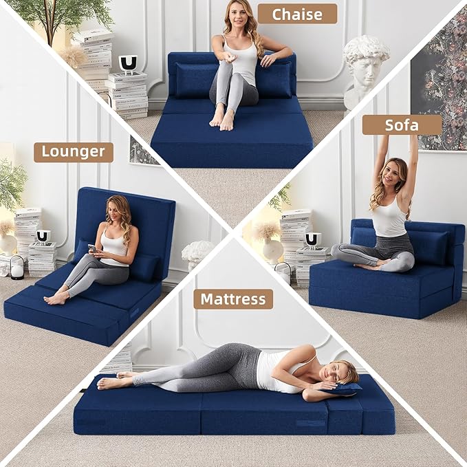 FILUXE Folding Sofa Bed | Convertible Sleeper Chair Bed - Image 2