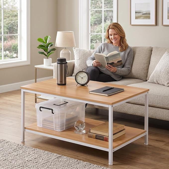 ZenStyle Industrial Coffee Table - Image 2