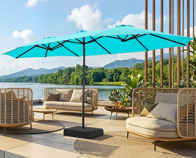 SUPERJARE 15FT Outdoor Patio Umbrella by SUPERJARE