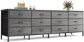 Huuger 70 Inch Dresser for Bedroom, TV Stand for 65, 80 Inch TV, 12 Fabric by Huuger