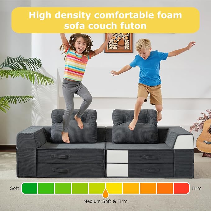 Folding Sofa Bed, 4 in 1 Convertible Sleeper Chair - Image 7