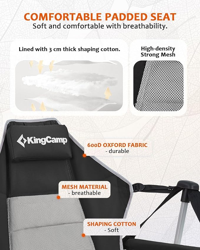 KingCamp Hammock Camping Chair, Swinging Portable Camp Chairs - Image 9