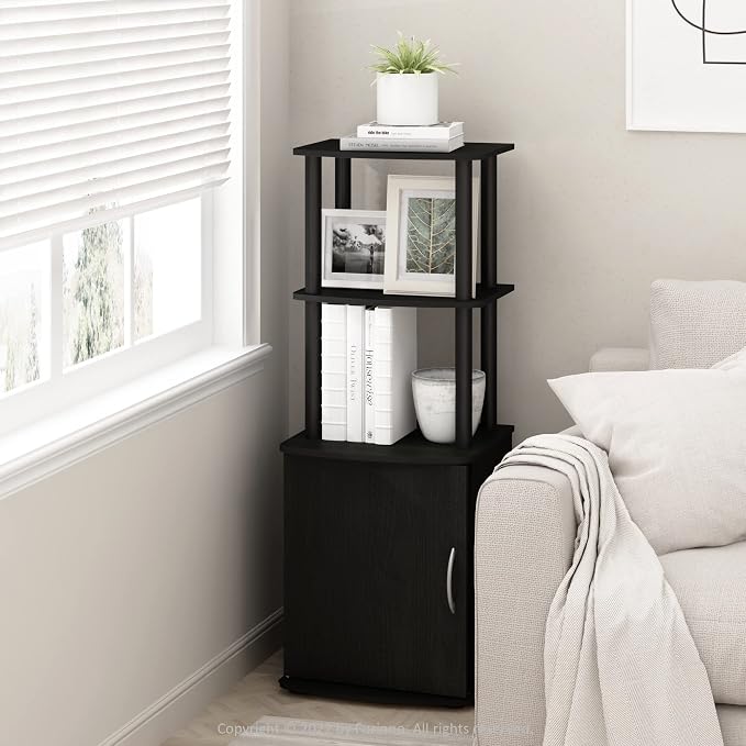 Furinno Turn-N-Tube Tall TV Entertainment Side Table Display Rack - Image 2