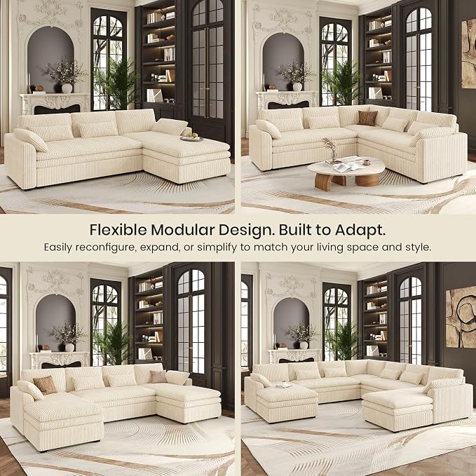 Belffin Large Modular Sectional Sofa - Image 4