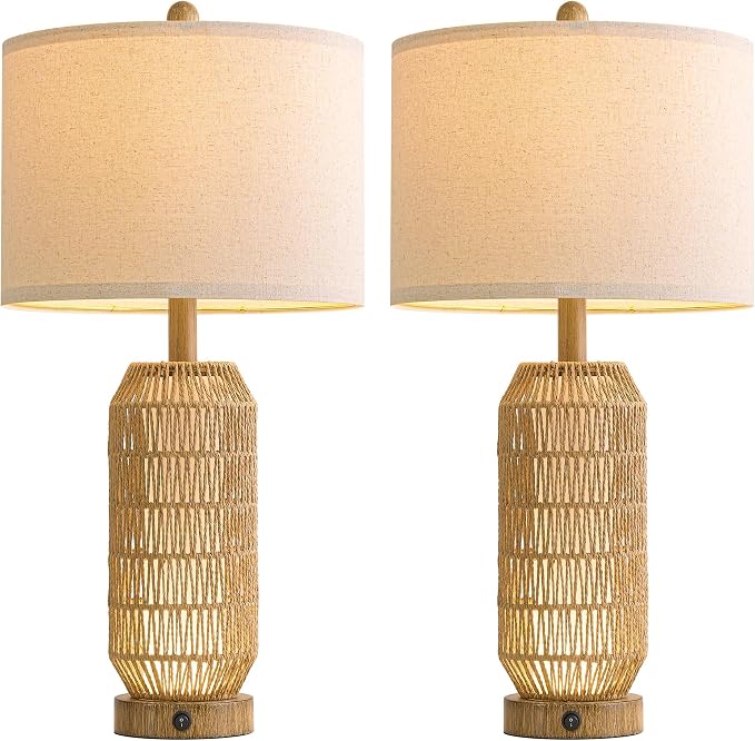 OYEARS 25" Table Lamps Set of 2 - Image 8