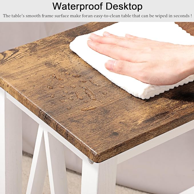 Narrow End Table Rectangular Side Tables - Image 7