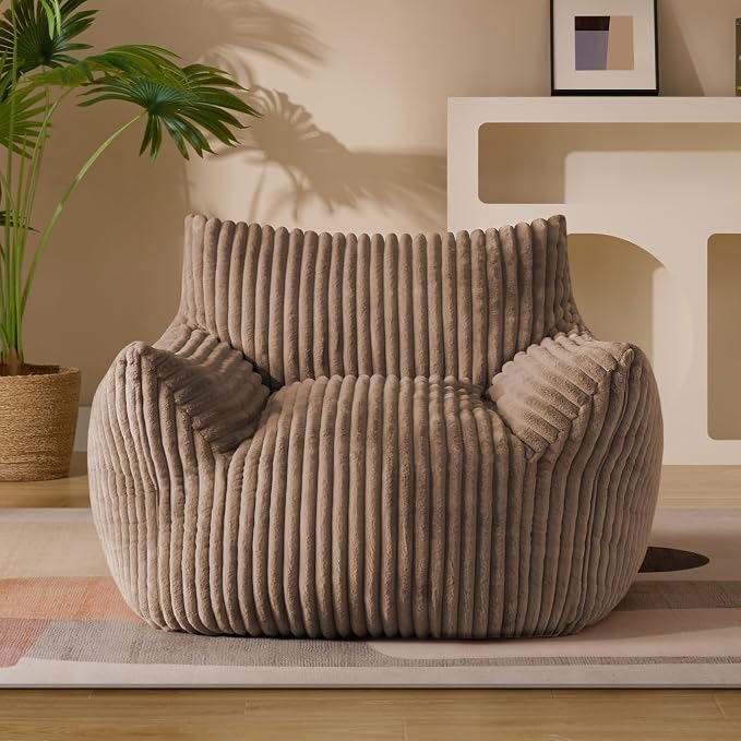 Giant Plush Bean Bag Chair for Adults by Gericco