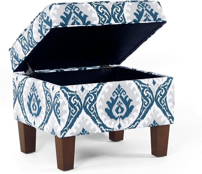 Homepop Home Decor |K7646-A877| Upholstered Modern Rectangular Storage Ottoman - Image 7