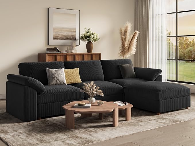 EASE MOOSE Oversized Modular Sectional Sofa, Modern Luxury Large L Shape - Image 3