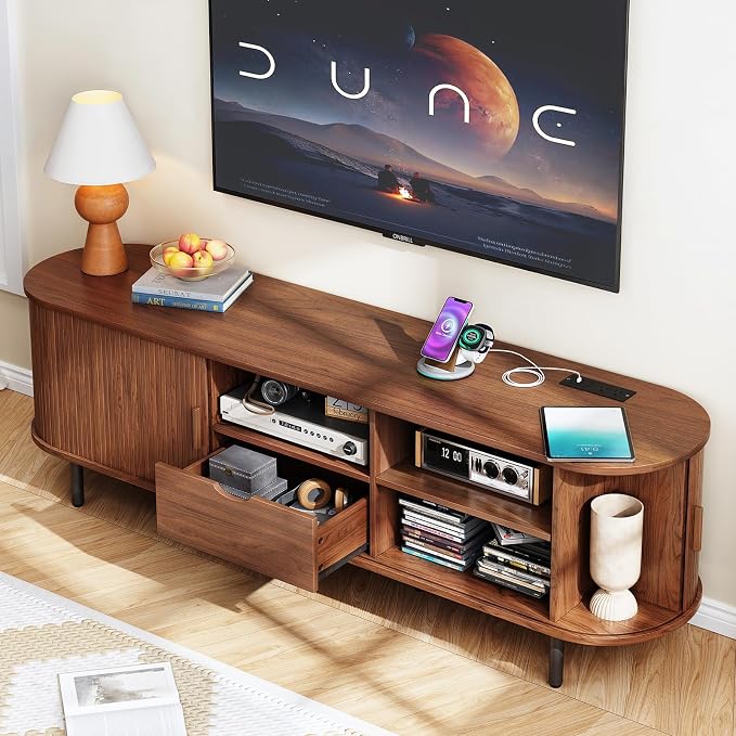 ONBRILL 69" TV Stand with Power Outlet - Image 3