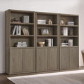 SICOTAS Book Shelf with Doors 71" Tall 6 Tier Bookshelf with Adjustable Shelves by SICOTAS