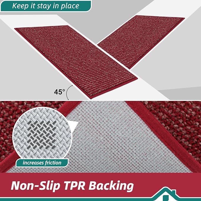 BEQHAUSE Kitchen Rugs 20"x32", Non-Slip Kitchen Mats - Image 4