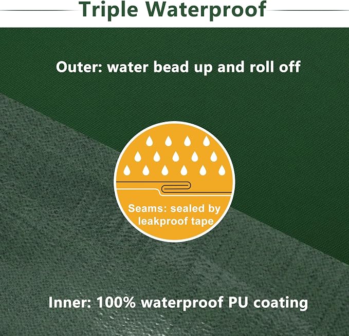 Favoyard Patio Chair Cushions 18.5 x 16 x 3 Inch Waterproof Outdoor Seat - Image 4