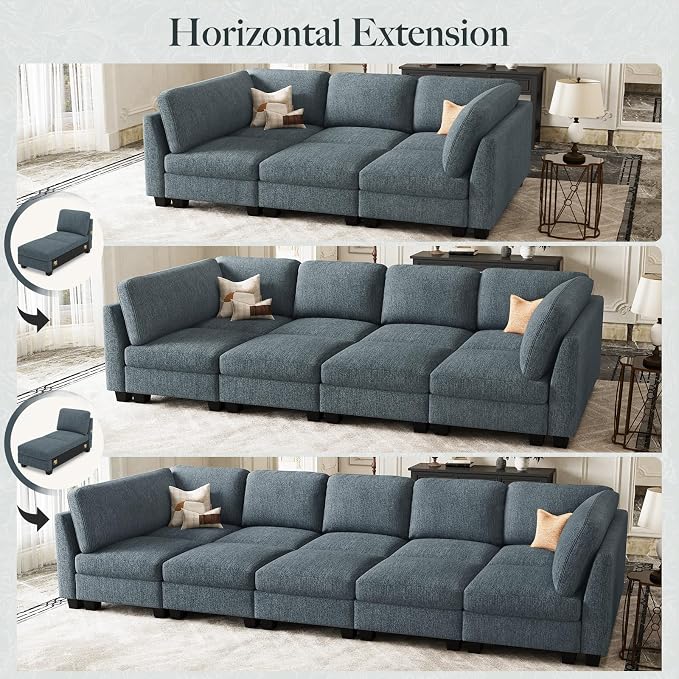 Belffin 86.2" Sectional Sleeper Sofa Bed - Image 8