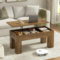 FABATO 41.7'' Lift Top Coffee Table, Wooden Rectangle Coffee Table by FABATO