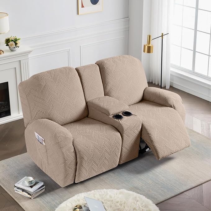 Ruaozz Stretch Loveseat Recliner Covers - Image 7