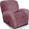 ANARACHON Leather Look Recliner Chair Covers, 4 Pieces Recliner Covers Non Slip by ANARACHON