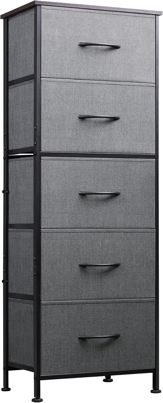 WLIVE Fabric Dresser, 5-Drawer Tall Dressers by WLIVE