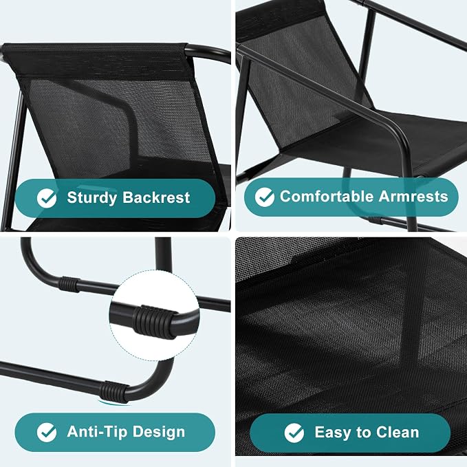 DUMOS 4 Piece Patio Furniture Set，Outdoor Patio Furniture Set - Image 3