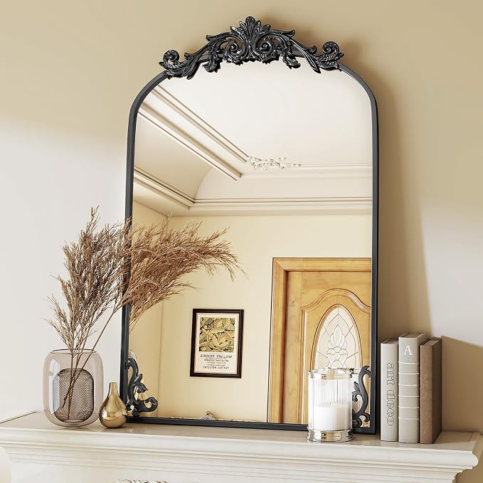 VooBang 26x38 inch Vintage Arched Bathroom Mirror - Image 4