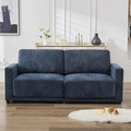 77.4" Chenille Modular Loveseat Oversized Upholstered 2 Seater Sectional Sofa by CACFTII