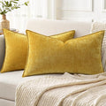decorUhome Summer Couch Throw Pillow Covers 12x20 Set of 2, Decorative Soft by decorUhome