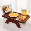 SINWANT Couch Arm Tray, Bamboo Couch Arm Table by SINWANT