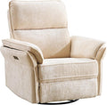 Power Swivel Rocker Recliner, Glider Recliner Nursery Chair by Rhevoy