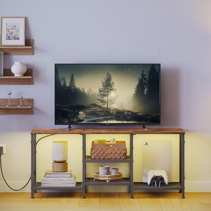 JARHETUN TV Stand with LED Lights - Image 2