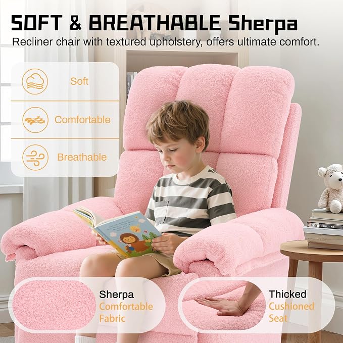 Korser Recliner Chair, Swivel Rocker Recliner Chair - Image 7