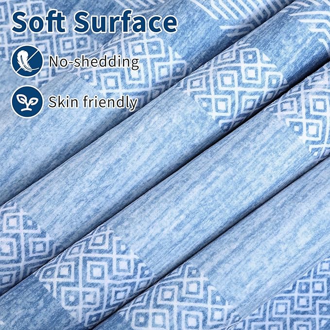 GarveeHome Modern Geometric Area Rug 2x3 Distressed Bordered Washable Non Slip - Image 3