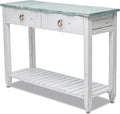 Sea Winds Trading Picket Fence Console Table Kiln-Dried Solid Mindi Wood by LineageCollections
