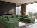 138" Cloud Sectional Couch, Comfort U Shaped Sofa by VYUXWO