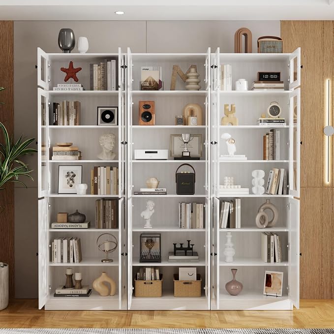 TUSY 85.5" Modern Tall Bookcase - Image 4
