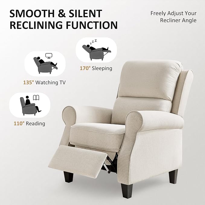 Oversized Recliner Chair for Living Room, Modern Reclining Sofa Home Theater - Image 3