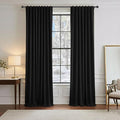 PONY DANCE Black Curtains 84 inch Long 2 Panels Burg by PONYDANCE
