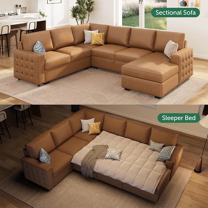 HONBAY Sleeper Sectional Couch - Image 5