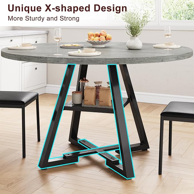 Jocoevol 51" Round Dining Table - Image 7